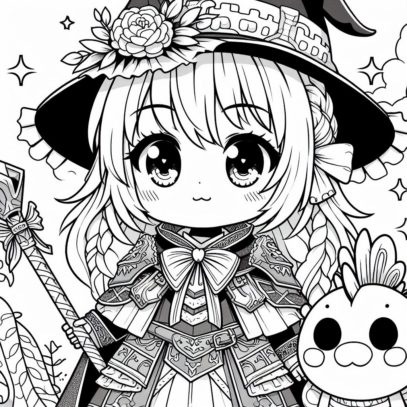 livre de coloriages kawaii, princesses, licornes, fées, magiciennes