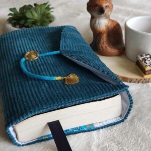 booksleeve, protège livre ajustable, couvre livre en tissu