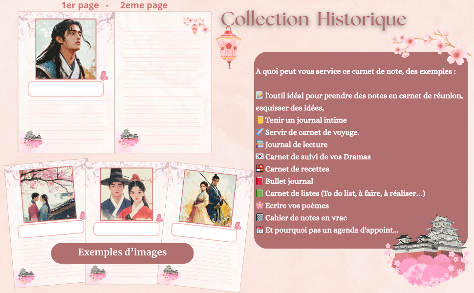 carnet de notes japonais, carnet de notes personnalisé, carnet de notes kdramas