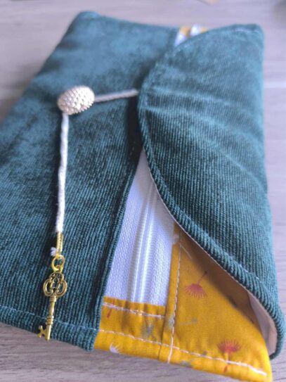 housse de rangement document, housse carnet de santé, housse agenda, accessoires journaling